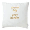 Hallmark DaySpring Candace Cameron Bure Dream Big Pray Harder Throw Pillow -Cheap Toys Series 0001CBJ2011