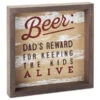 Beer Is Dad's Reward Framed Quote Sign, 7.75x7.75 -Cheap Toys Series 0001RUS2441