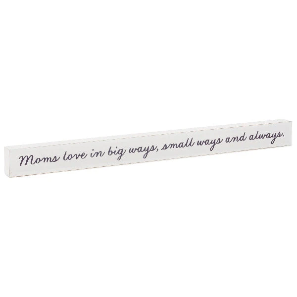 Hallmark Moms Love... Wood Quote Sign, 23.5x2 3 Hallmark Moms Love... Wood Quote Sign, 23.5x2