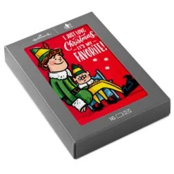 Hallmark Elf It's My Favorite Boxed Christmas Cards, Pack Of 16