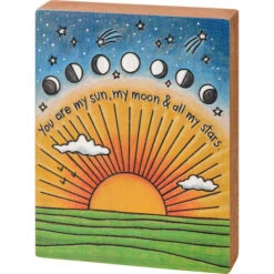 Colorful Block Sign You Are My Sun My Moon & All My Stars