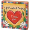 Colorful Block Sign Just Want To Say I Love You -Cheap Toys Series 112255