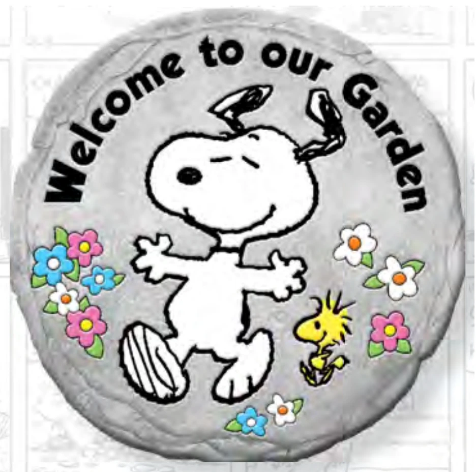 Snoopy And The Peanuts Gang Welcome To Our Garden Stepping Stone 3 Snoopy And The Peanuts Gang Welcome To Our Garden Stepping Stone