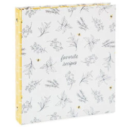 Hallmark Yellow Honeycomb Recipe Organizer Book