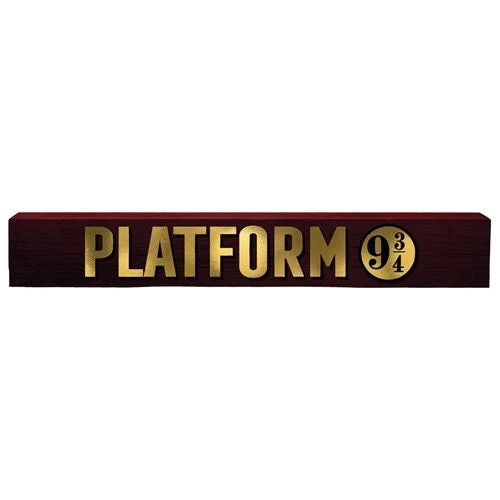 Harry Potter Platform 9 3/4 Long Wood Sign 3 Harry Potter Platform 9 3/4 Long Wood Sign