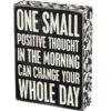 Wood Sign - One Small Positive Thought -Cheap Toys Series 22675