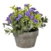 Purple Flowers & Greenery In Gray Pot -Cheap Toys Series 241 70393