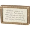Inset Wood Sign - Friends Pick Us Up When We Fall -Cheap Toys Series 38485
