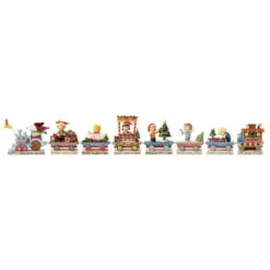 Jim Shore By Enesco Snoopy And The Peanuts Gang Figurine Train Set 8 Pieces Including Sally