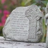 8.25" Celtic Cross Garden Stone With Verse 2 8.25" Celtic Cross Garden Stone With Verse -Cheap Toys Series 47559