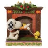 Jim Shore Peanuts Snoopy And Woodstock "Friendship By The Fireside" Roasting Marshmallows In Fireplace Figurine 1 Jim Shore Peanuts Snoopy And Woodstock "Friendship By The Fireside" Roasting Marshmallows In Fireplace Figurine -Cheap Toys Series 6010325
