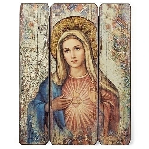 Immaculate Heart Wood Panel By Joseph Studio 3 Immaculate Heart Wood Panel By Joseph Studio