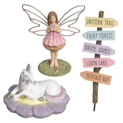 AMSCAN Magical Fairy, Unicorn, Sign, Set Of 3