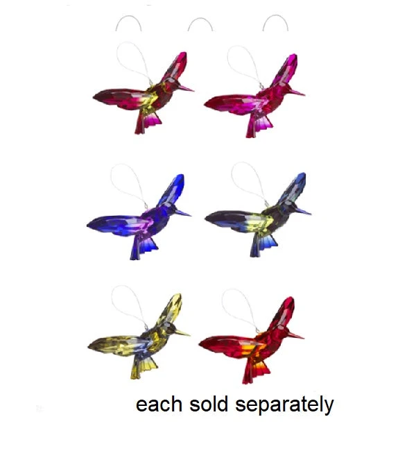 Acrylic Two-Tone Hummingbird Ornament 3 Acrylic Two-Tone Hummingbird Ornament