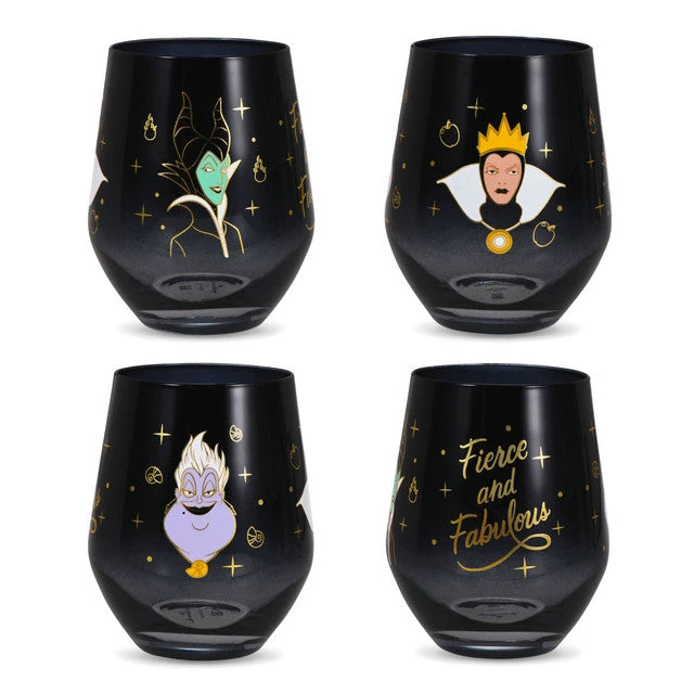 Hallmark Disney Villains Fierce And Fabulous Stemless Wine Glass, 16 Oz. 3 Hallmark Disney Villains Fierce And Fabulous Stemless Wine Glass, 16 Oz.