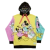 LOUNGEFLY Disney100 Mickey & Friends Classic Color Block Unisex Hoodie 1 LOUNGEFLY Disney100 Mickey & Friends Classic Color Block Unisex Hoodie -Cheap Toys Series WDLFHD0041 LFDISNEYD100MICKEYANDFRIENDSUNISEXHOODIE0459FRONT